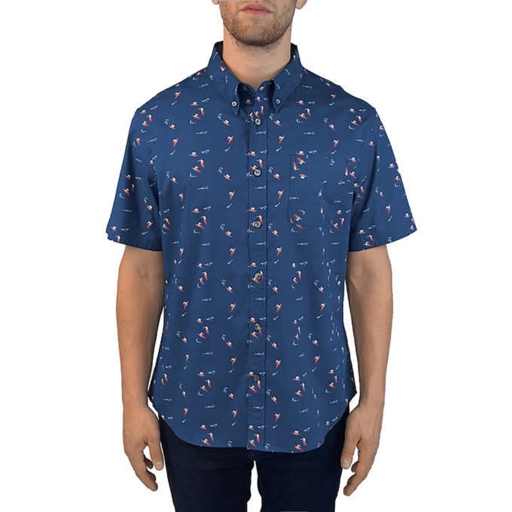 NWT - Jachs New York Short Sleeve Button Down Shirt - Size Large